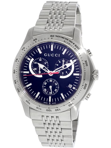 gucci mens silver watch|Gucci silver watch ladies.